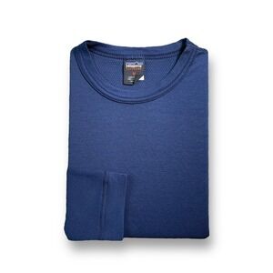 VTG Patagonia Capilene Base Layer Long Sleeve Shirt Mens XL Made in USA Blue GUC